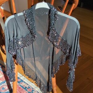 Beaded Fringe Hip Scarf